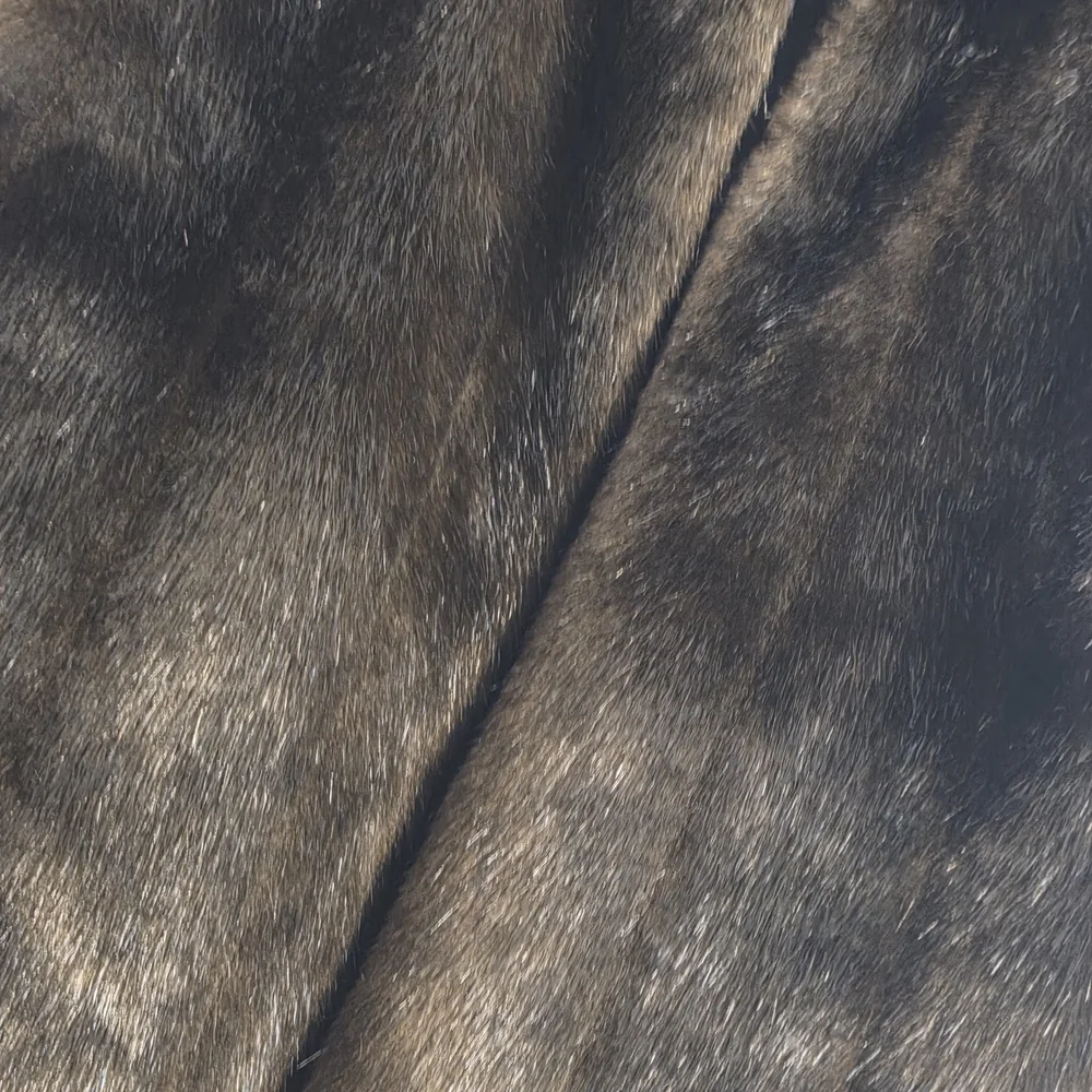 Jones New York Faux Fur Vest in Brown and Black - Picture 3 of 6